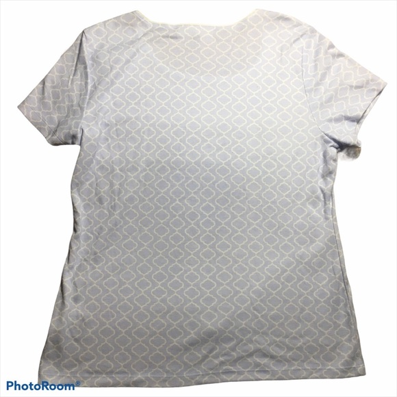 Karen Scott Lighthouse Embellished Graphic T-Shirt Short Sleeve Coastal Large - Picture 2 of 7